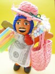 画像1: 【限定】エケコ人形用ミニチュア小物　麦わら帽子つきお買い物バッグ♪（小物のみの価格） (1)