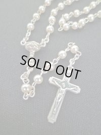【限定】聖なる十字架 愛の祈りロザリオ ケース付き pearl（お祈り用）