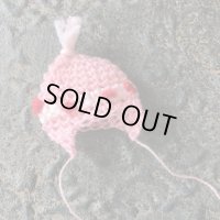 エケコ人形用小物　ニット帽（12.5〜15センチ）　ピンク