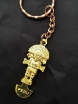 強運と金運に恵まれる！ペルーの聖なるナイフ★トゥミ キーリング　ゴールド