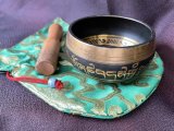 気や空間の浄化・ヒーリングパワーを♪癒しの「倍音」チベタンシンギングボウル ポーチ付き