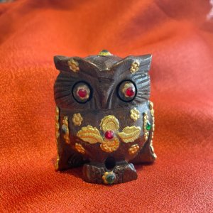 画像1: 神様の乗り物🦉インドの宝石ふくろう S