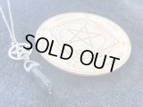 悩み事の答えを導き出す！ブラックオニキス☆ダブルポイントペンデュラム ネックレス　エネルギーガイドプレート付き