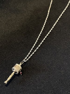 画像3: 回る！様々な幸福を呼び寄せる・チベット密教の法具・マニ車 ネックレス Silver925