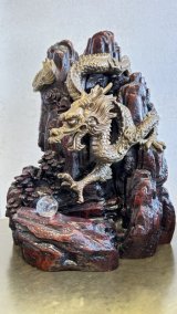 これぞ最高峰！！邪気を祓い富貴財を招く！強力な運気向上力！【権威の象徴】五本爪★山脈降下龍（山水龍）