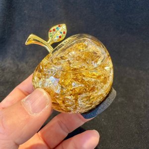 画像7: 金が金を呼ぶ！金箔招財アイテム！黄金林檎カラフルS〜お金が引き寄せられる〜