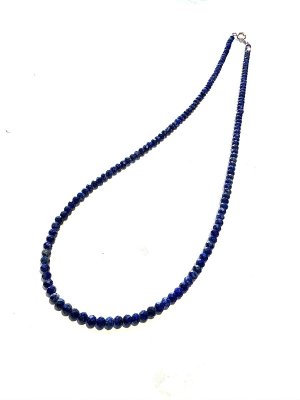 画像3: 最高の幸運を呼ぶ聖なる石！ラピスラズリ・ネックレス~Silver925~3mm50cm