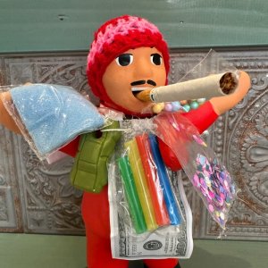 画像7: ペルー産！エケコ（エケッコー）人形 LLサイズ（約22cm）レッド