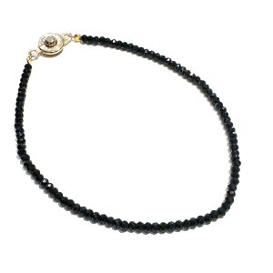 画像8: 芸能人御用達♪身体エネルギーを活性化！魔除けにも　ブラックスピネル・ブレスレット1mm20cm