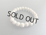 【万病を癒すとされる薬石】北投石ブレスレット 8mm珠 内径16cm（鑑定カード付）
