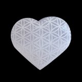 オーラを上げて、出会いと幸運を運ぶ♡セレナイト ハート フラワーオブライフ　生命力を上げて秘めたポテンシャルを解放！