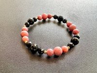 恋を導く！ロードナイト＆ブラックオニキス ブレスレット