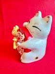 画像3: 大当たり！！お金招き猫 宝くじ入れ　天然石付き💍