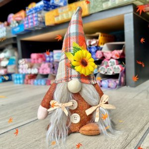 画像1: お金のありかを教えてくれる！宝物の守護者 伝説の妖精gnome（ノーム）オータムお座りおさげB