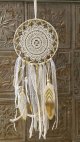 直径16センチ！悪いものを消滅させ夢を掴む?ドリームキャッチャーラージ Gold feather