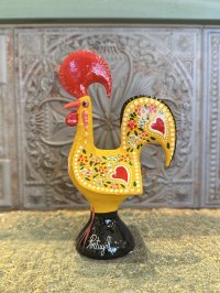 幸運を呼び込む♪ “ポルトガルの言い伝え”奇跡を起こしたバルセロスの雄鶏★置物( 中 15cm )イエロー-金運