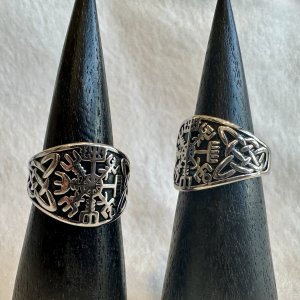 画像9: 運気を動かす伝統ケルトノット。進むべき道を示す★ヴァイキングコンパスリング Silver925 聖なるルーン文字〜Vegvisir〜