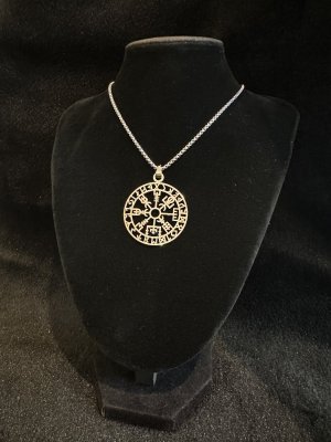 画像7: 心が迷わないように！進むべき道を示す★ヴァイキングコンパス ペンダント SKELETON 聖なるルーン文字〜Vegvisir〜