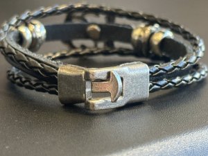 画像8: 人生の荒波に流されない！人との絆を繋ぎ留め離さない！錨（いかり）三連ブレスレットA　アンティークシルバー