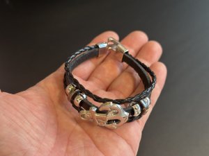 画像9: 人生の荒波に流されない！人との絆を繋ぎ留め離さない！錨（いかり）三連ブレスレットA　アンティークシルバー