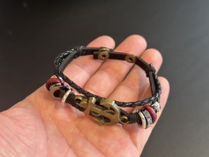 画像8: 人生の荒波に流されない！人との絆を繋ぎ留め離さない！錨（いかり）三連ブレスレットC　アンティークゴールド