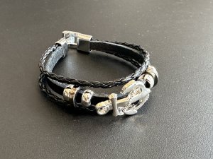 画像3: 人生の荒波に流されない！人との絆を繋ぎ留め離さない！錨（いかり）三連ブレスレットB　シルバーカラー