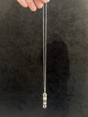 画像2: 悩み事の答えを導き出す！チャクラを活性化し心身のバランスを整える！ 水晶7チャクラ・ペンデュラムネックレス