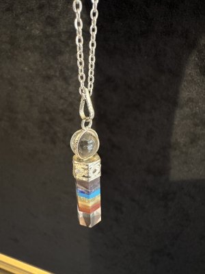 画像4: 悩み事の答えを導き出す！チャクラを活性化し心身のバランスを整える！ 水晶7チャクラ・ペンデュラムネックレス