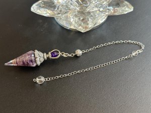 画像8: 気の変換機オルゴナイトinペンデュラム  悩み事の答えを導き出す！魔除けと浄化、ハイレベルな恋愛をもたらすアメジスト