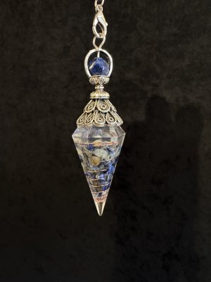 画像7: 気の変換機オルゴナイトinペンデュラム  悩み事の答えを導き出す！幸運を呼ぶ聖なる石ラピスラズリ