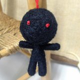 ハッピードール（ブドゥー人形）　ブラック（災いを食べてくれる）