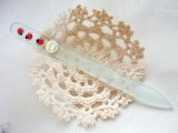 ＜値下げ＞チェコ！恋や幸運を呼ぶ虫★てんとう虫　ガラスの爪やすり