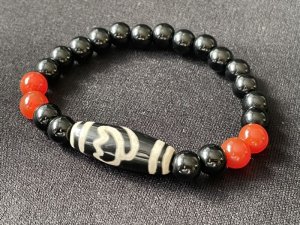 画像4: 自分らしく生きながら願望を成就させる！蓮花天珠ブレスレット　オニキス＆瑪瑙