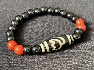 画像3: 自分らしく生きながら願望を成就させる！蓮花天珠ブレスレット　オニキス＆瑪瑙