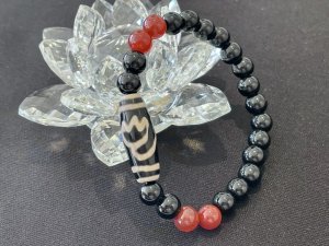 画像7: 自分らしく生きながら願望を成就させる！蓮花天珠ブレスレット　オニキス＆瑪瑙