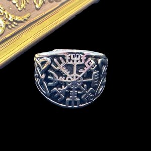 画像15: 運気を動かす伝統ケルトノット。進むべき道を示す★ヴァイキングコンパスリング Silver925 聖なるルーン文字〜Vegvisir〜