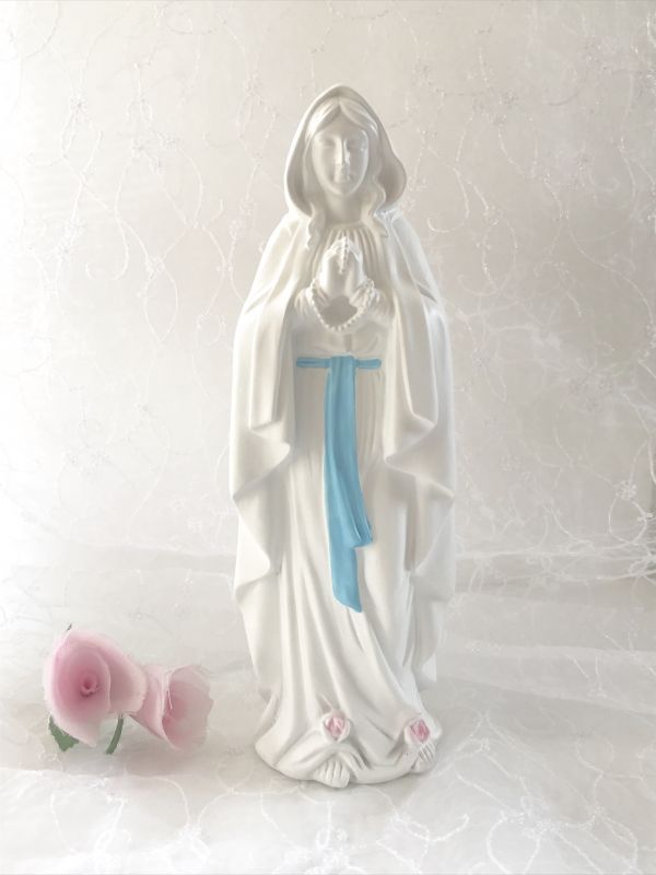 画像1: ルルドの聖マリア像　薔薇
