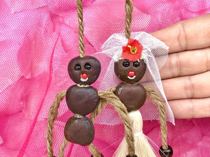 画像3: 幸せな結婚を願うウエディング♥LOVEボージョボー人形（結び方ガイド付！）【ANIES.IMUZA】
