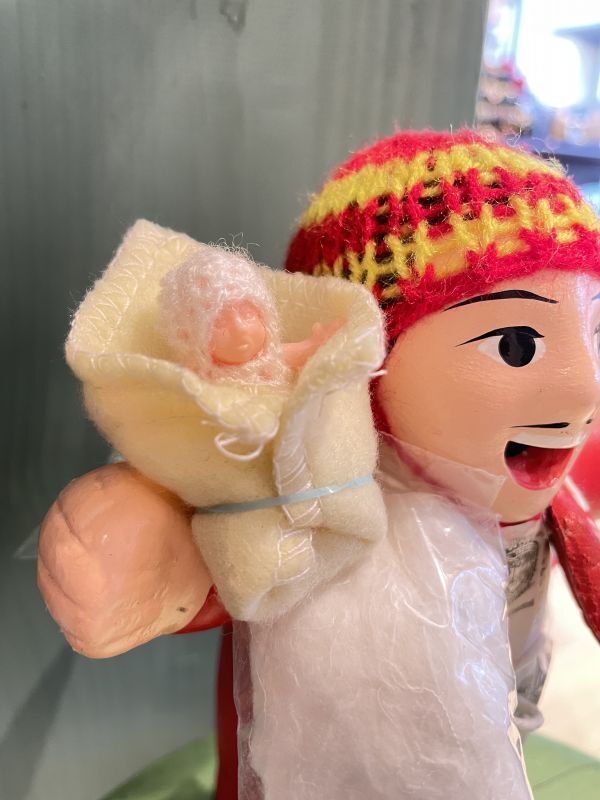 画像2: エケコ人形用小物　赤ちゃんが欲しい❤おくるみ　フェルトY【小物のみの価格】