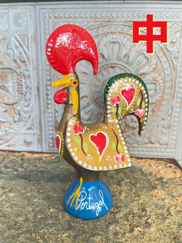 画像1: 幸運を呼ぶ♪ポルトガル〜幸せのバルセロスのニワトリ（中）GD-金運