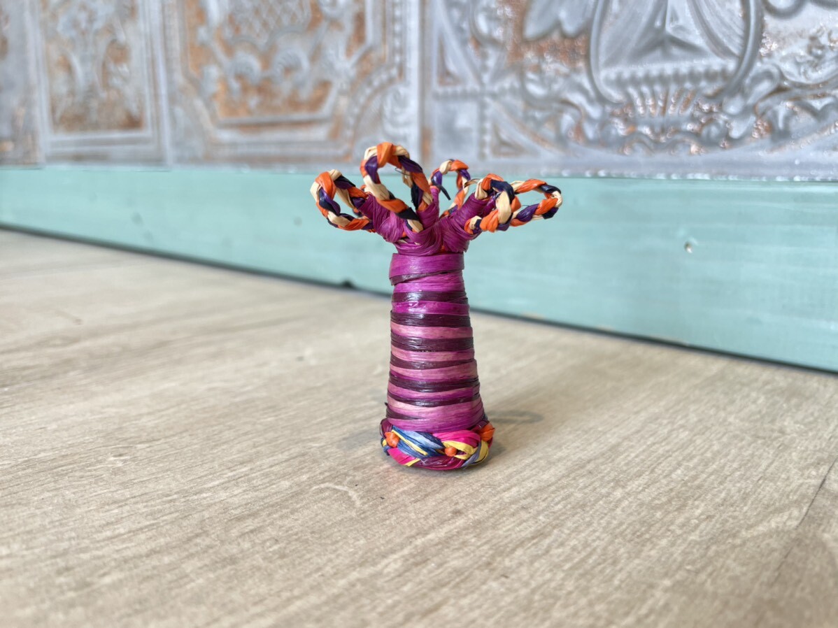 画像1: バオバブの木☆カラフルミニミニ　紫×濃い紫　子宝・安産