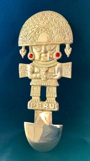 画像: BIG!　大強運と大金運に恵まれるパワーが秘められた　ペルーの聖なる黄金の大きなナイフ★トゥミ　R