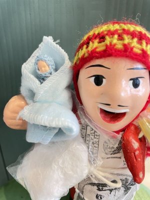画像: エケコ人形用小物　赤ちゃんが欲しい❤おくるみ　フェルトB【小物のみの価格】