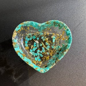 画像: 天然石の力をチャージ！ハート型トレー♡ターコイズ