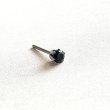 画像1: マイナスをプラスへ導く★ブラックオニキス　men's ピアス (1)