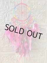 画像: 悪いものを消滅させ夢を掴む！ドリームキャッチャーカラフルRed