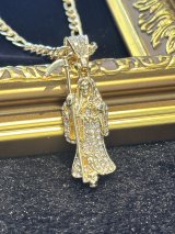 画像: どんな願いも叶えるといわれる！サンタ・ムエルテ☆ゴージャス！ジルコニアネックレスWH