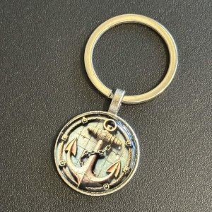 画像: 人生の荒波に流されない！人との絆を繋ぎ留め離さない！安定した絆を作る！錨（いかり）キーリング