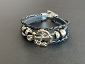 画像: 人生の荒波に流されない！人との絆を繋ぎ留め離さない！錨（いかり）三連ブレスレットB　シルバーカラー