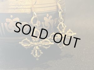 画像: 最強！邪気を祓い、あらゆる事を成功・成就させる！チベットの開運密教法具 ダブルドルジェ ピアス